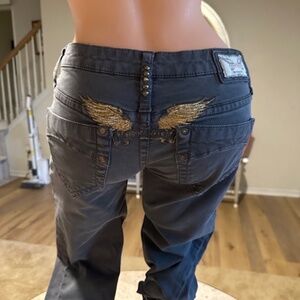 Robin's jeans gray size 29  31" inseam  boot cut great condition